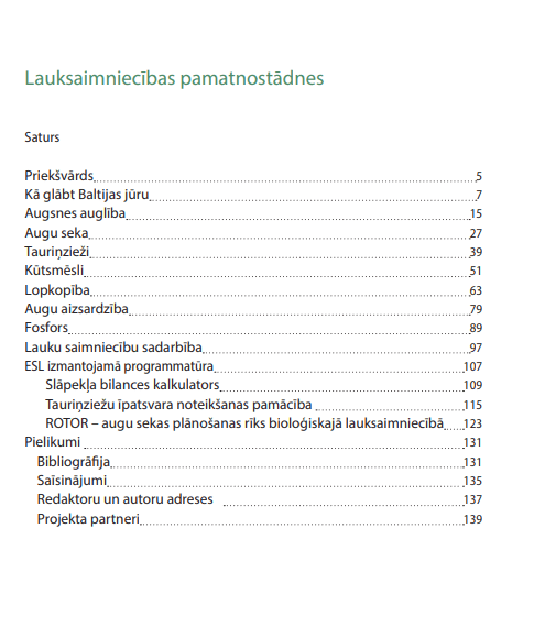 Lauksaimniecības pamatnostādnes (I) (DIGITĀLS)