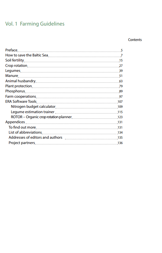 Farming Guidelines (Vol. 1)