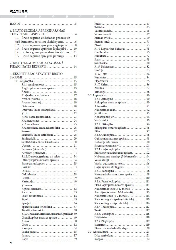 Lauksaimniecības bruto segumu aprēķini par 2019.gadu (IZDOTS)