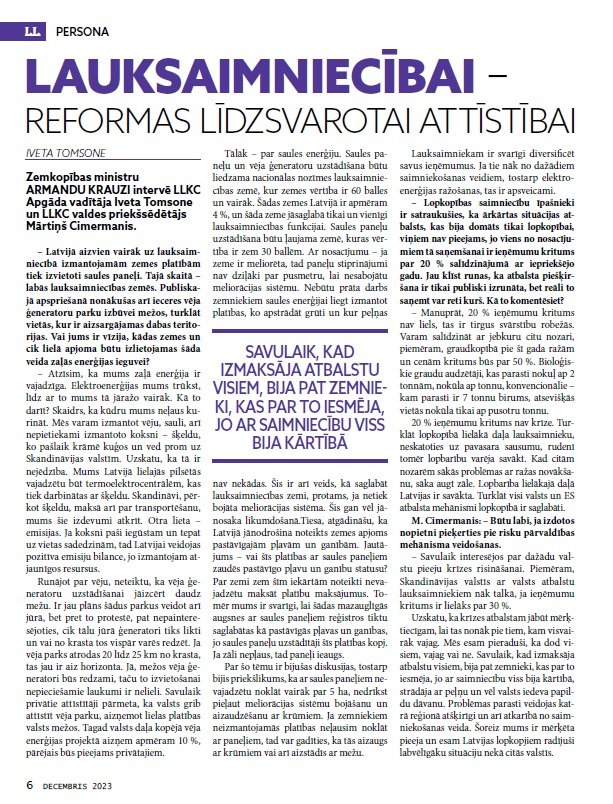 Latvijas Lopkopis (Decembris 2023) IZDOTS