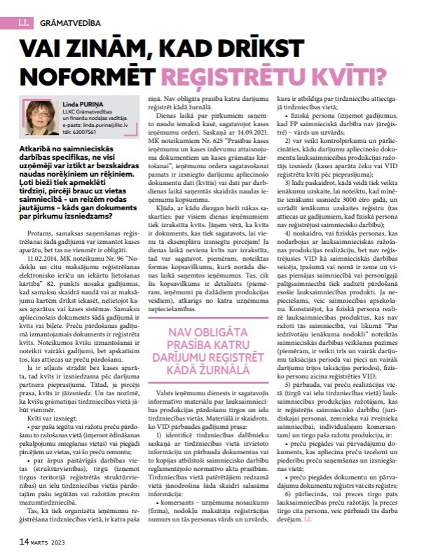 Latvijas Lopkopis (Marts 2023)