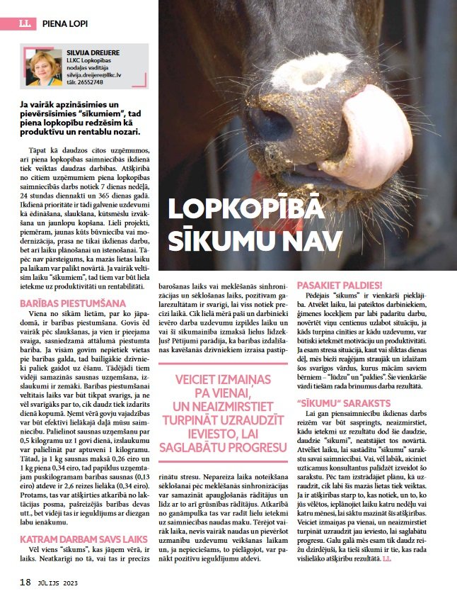 Latvijas Lopkopis (Jūlijs 2023)