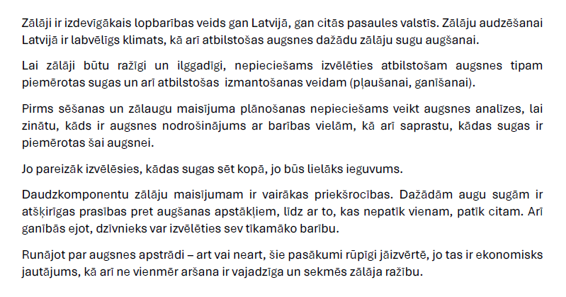 Zālāji: kur un ko labāk sēt?