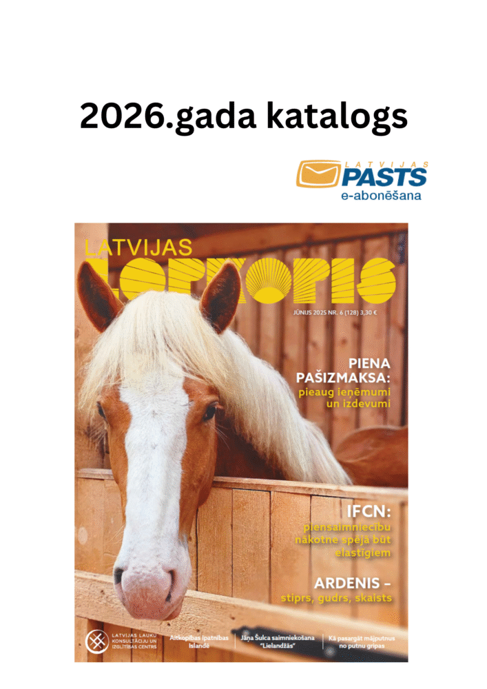 Abonē Latvijas Pastā “Latvijas Lopkopis”, 2026