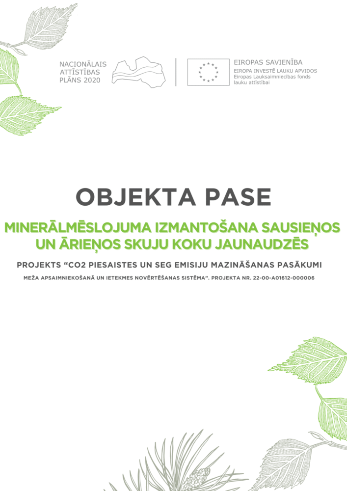 Minerālmēslojuma izmantošana sausieņos un ārieņos skuju koku jaunaudzēs