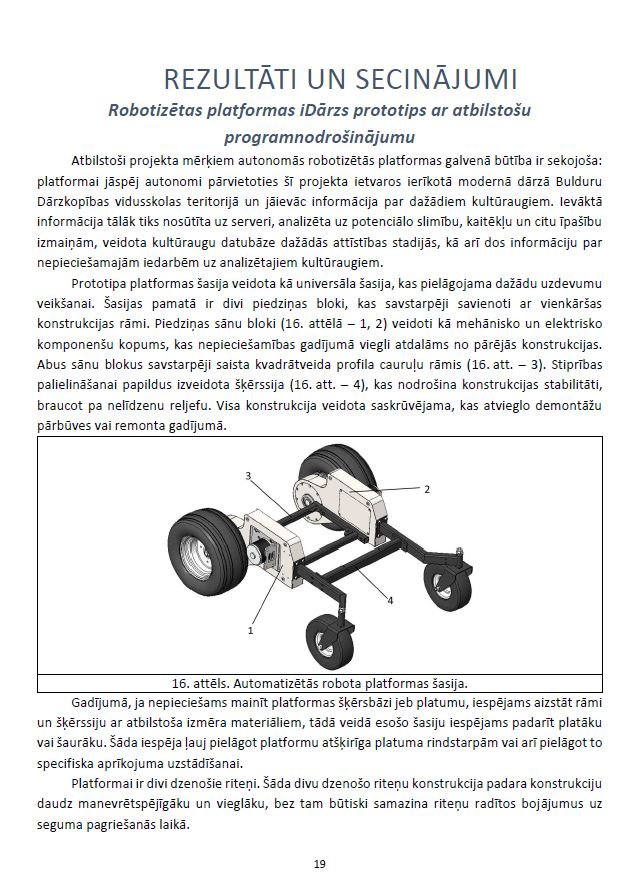 Autonoma robotizēta platforma Latvijas iDārzs – ilgtspējīgai stādaudzēšanas nozares attīstībai